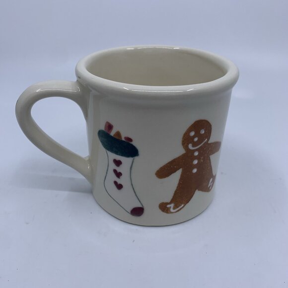Hartstone Other - Vintage Hartstone Holiday Coffee Mug Cup 1982 Gingerbread Man Christmas Stocking